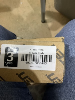 (QTY 3) 8TEN C-BLD-0146 LAWN RAZOR Mower Blade20 1.2''L x 2 1/2''W x 5/8''CH