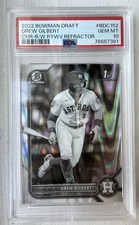 2022 Bowman Chrome Drew Gilbert #BDC-152 RAY WAVE Refractor 1st bowman rc PSA 10