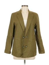 H By Halston Women Green Blazer M