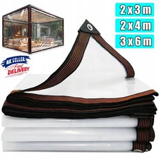 450gsm Clear Tarpaulin Heavy Duty PVC Waterproof Glass Pet Cover Tarp Sheet 2026