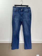 NYDJ Marilyn Straight Jeans Size 8 Mid Rise Medium Wash Women's
