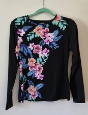 LANDS END WOMENS LONG SLEEVED SWIM SHIRTS 2 Size Small