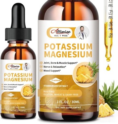 Liquid Magnesium Malate and Glycinate, 2 fl oz Support Bone, Muscle & Sleep