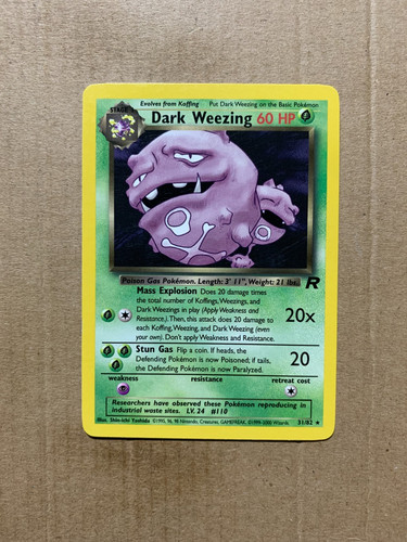Dark Weezing 31/82 Team Rocket - Rare Pokemon Card - NM