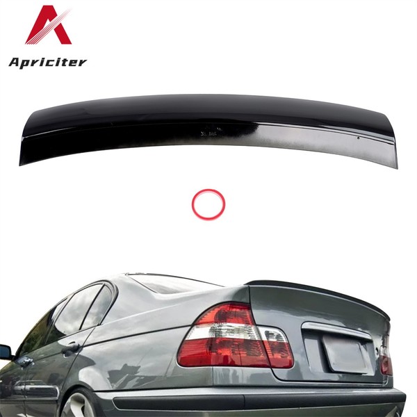 Heckspoiler Ducktail CSL Schwarz Glanz No ABE FüR BMW 3Er E46 Limousine 1998-05-image