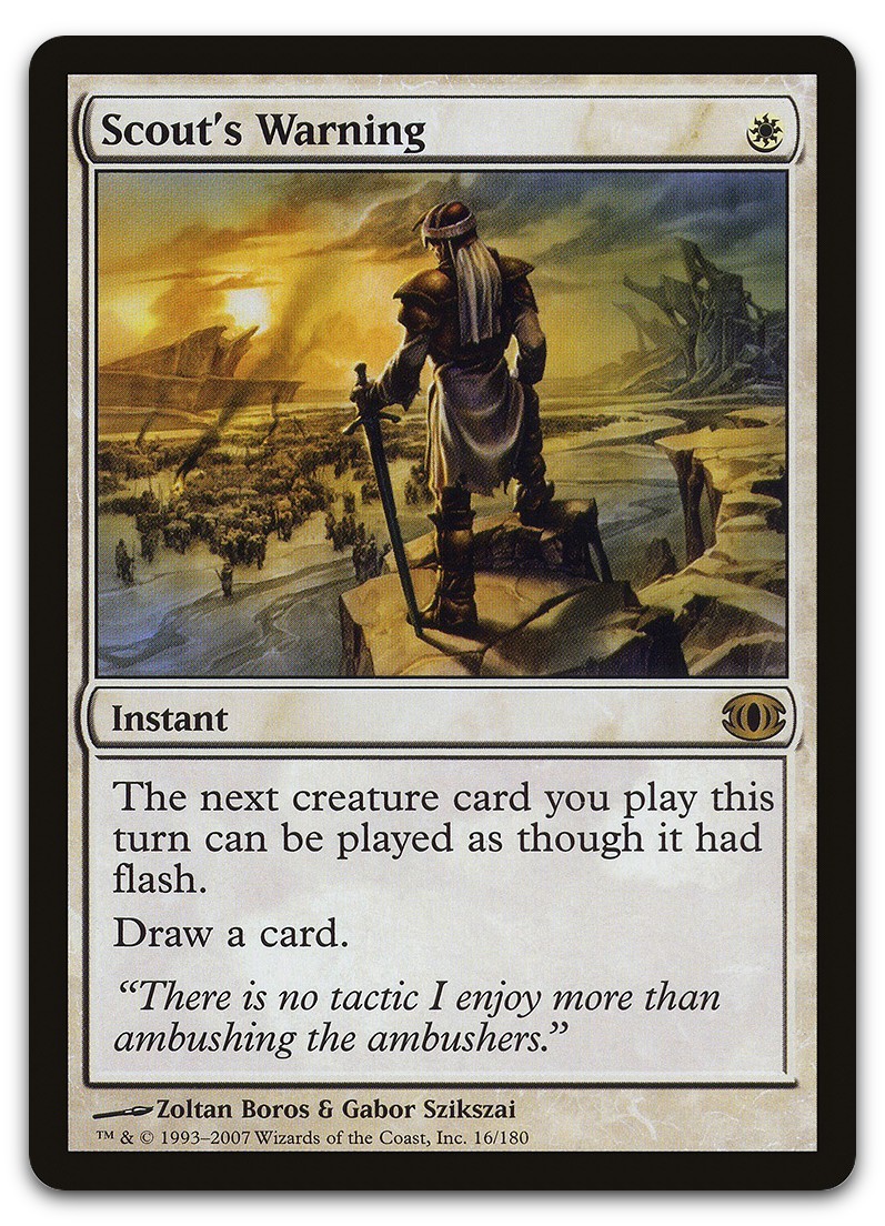 Scout's Warning #16 (NM) Future Sight FUT Magic MTG