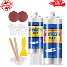 Marine Fiberglass Repair Kit - 3.4Oz White Gel Coat for Boats and Acrylic