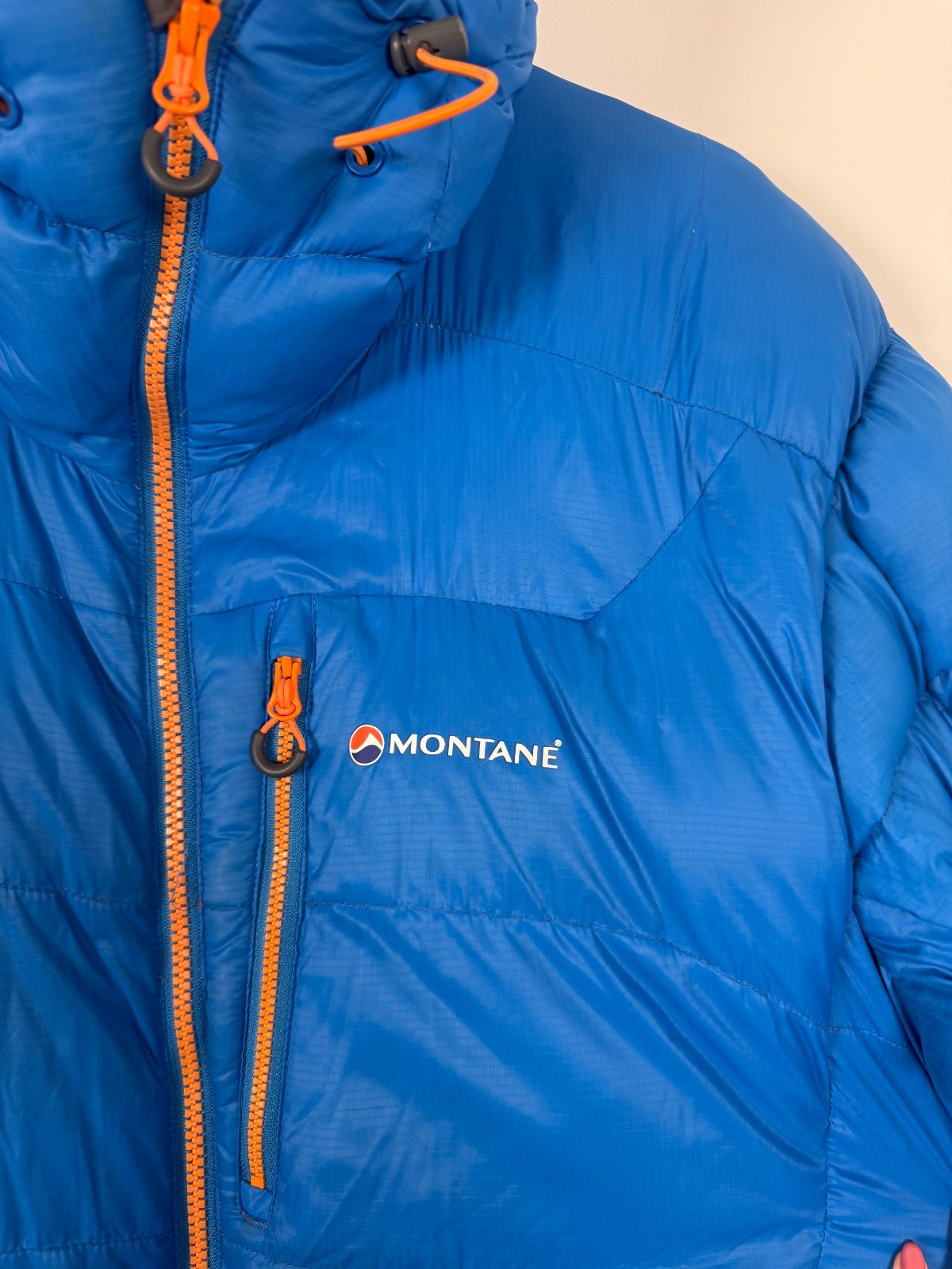 Montane Jacket Size XL Blue Mens Resolute Pertex Quantum Padded Puffer Down Hood image 2