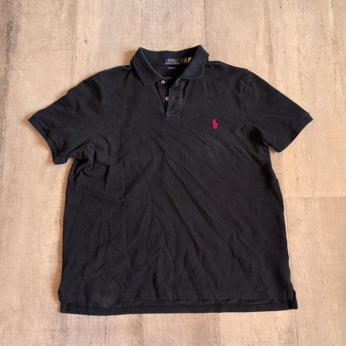 POLO RALPH LAUREN Herren Poloshirt Classic Fit Mesh - Schwarz: L