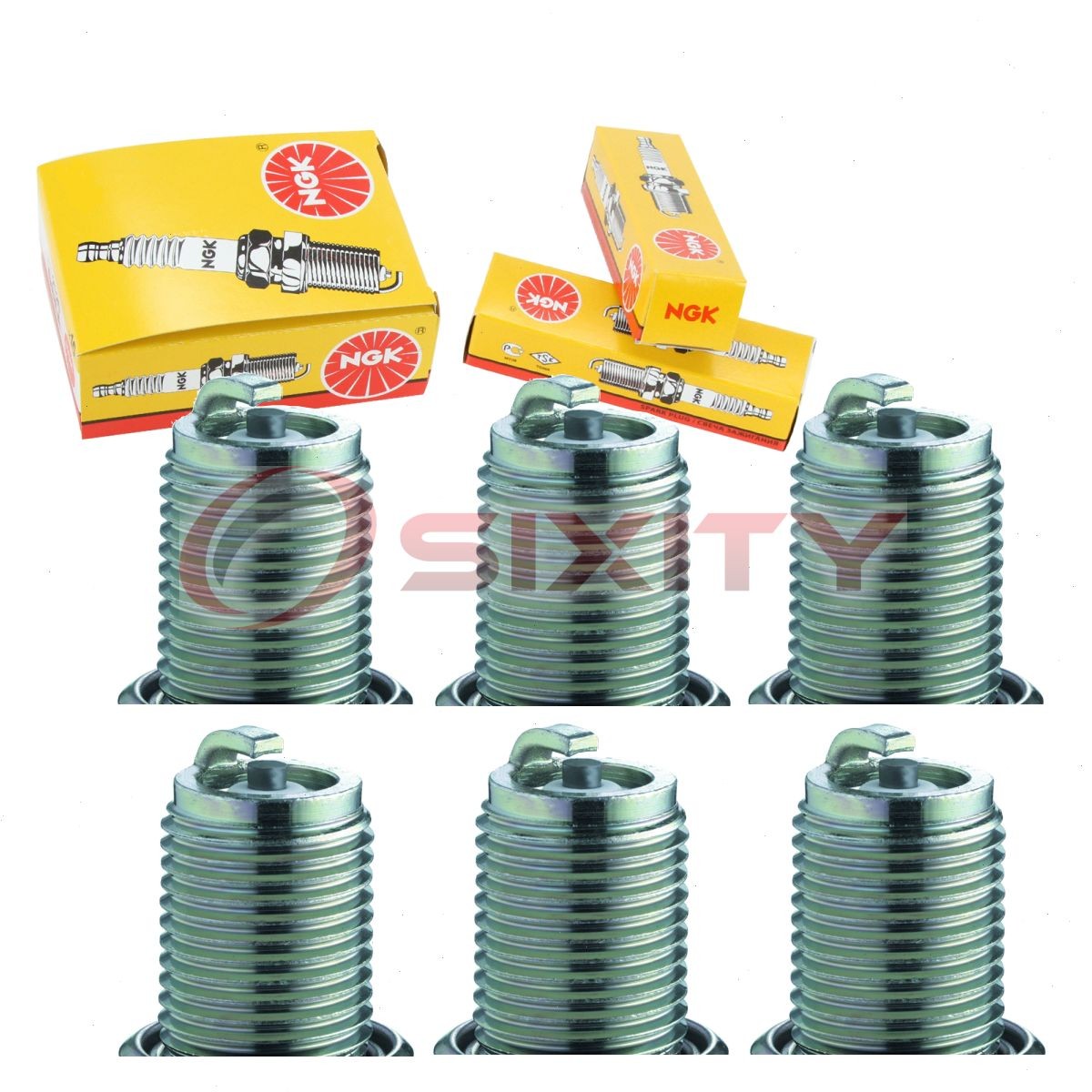 6 pc NGK 1470 BR9ES SLD BLYB Standard Spark Plugs for RN2C E3.31 818 dt