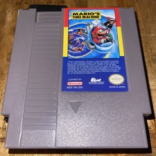 Mario’s Time Machine, Nintendo NES cart only authentic tested working good cond.