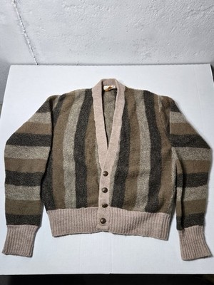 Vintage Jantzen 50's Long Sleeve Knit Cardigan Sweater Kurt Cobain Grunge Style!