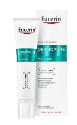 Eucerin DERMOPURE Clinical Mattifying Fluid 40ml / 1.35floz New