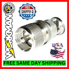 Workman 40-2624 BNC Male to UHF Male Adapter Coax Connector Antenna CB Ham Radio