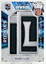 Brandt Clarke 2022-23 Black Diamond Rookie Team Logo Jumbo Puzzle Patch, RTL-BC