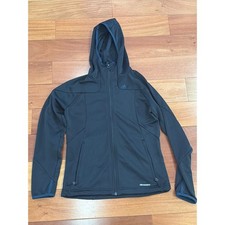 Adidas Climawarm Full Zip Hoodie Womens Black Athletic Training Jacket Size M