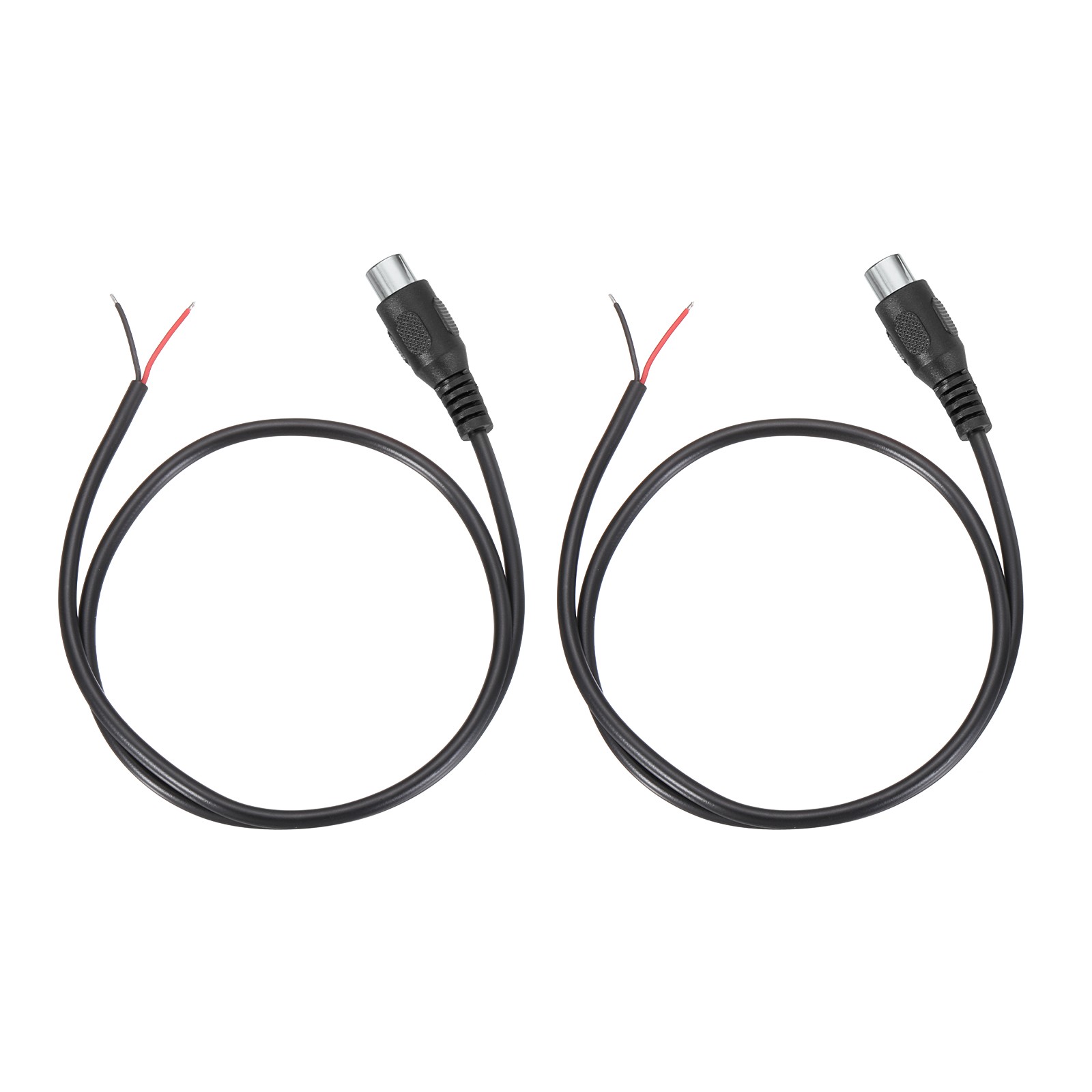 1.6FT RCA to Bare Wire Speaker Cable, Black RCA Female Plug,