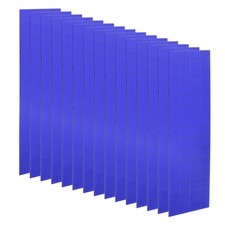 15 Sheet 1800 Pcs 10x10mm Self Adhesive Mirror Mosaic Tiles Sticker, Blue