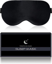 Silk Sleep Mask for Women and Men - Soft Breathable Organic Natural Mulberry Sil