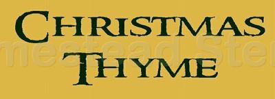  Christmas Thyme Reusable Stencil 5265 A 4''x12'' Primitive Stencil DIY Sign
