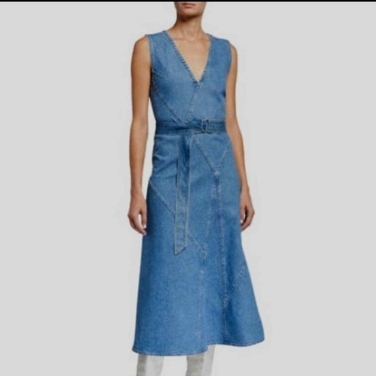 Christian Wijnants Danka Seam-Detail Denim Dress US Size 8 | eBay