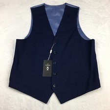 The Groomsman Suit Men  s Vest 42M Brilliant Blue Formal Dresswear NWT