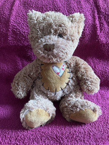 Keel Toys Teddy Bear 13" Patchwork Heart Soft Toy Plush - Picture 9 of 9