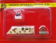 Asterix - Das gallische Dorf - Tanzender Methusalix + Fässer + Festmahl  NEU/OVP