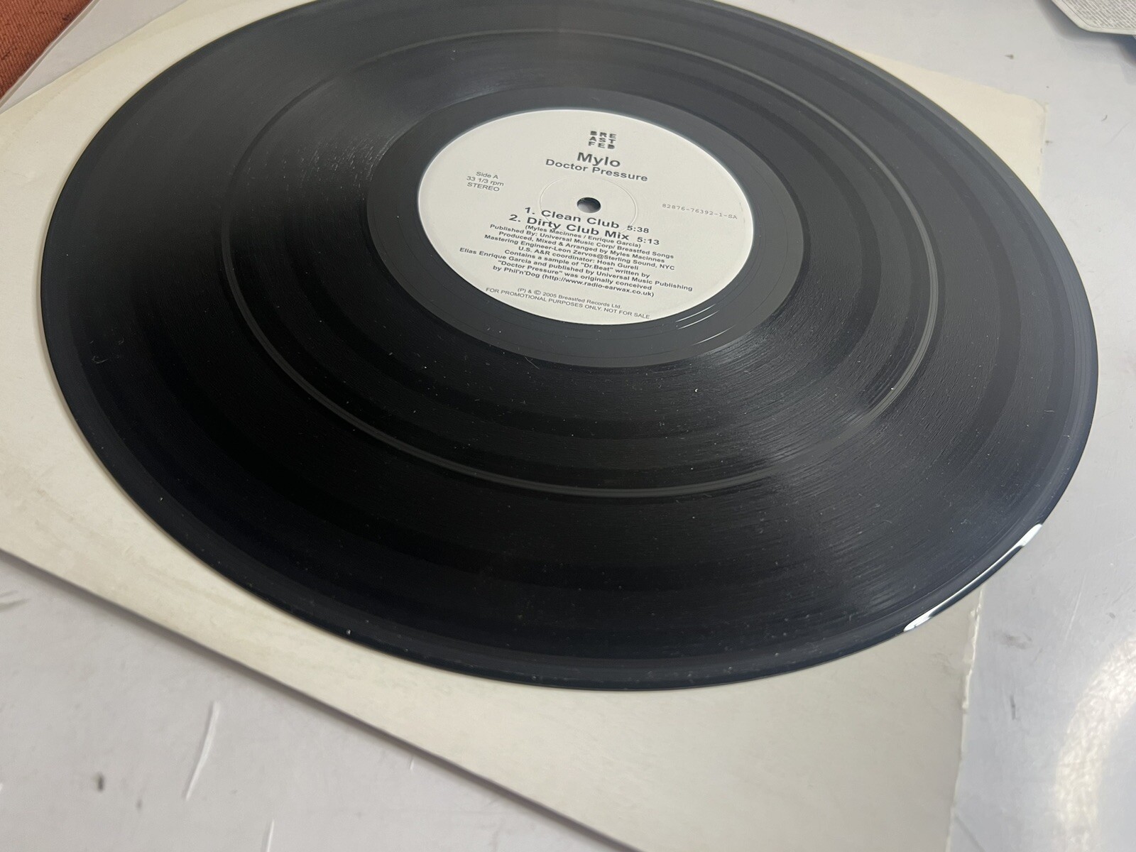 Vintage Vinyl Mylo Doctor Pressure 12" Single Breastfed 2005 TESTED