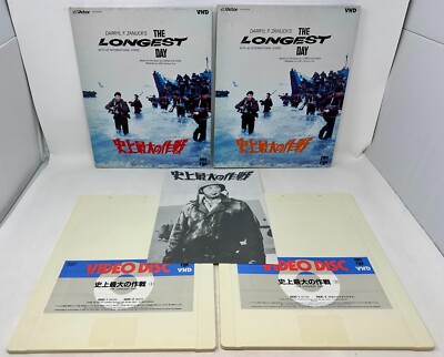The Longest Day Japanese Import Video High Density VHD 2-Disc Movie Insert