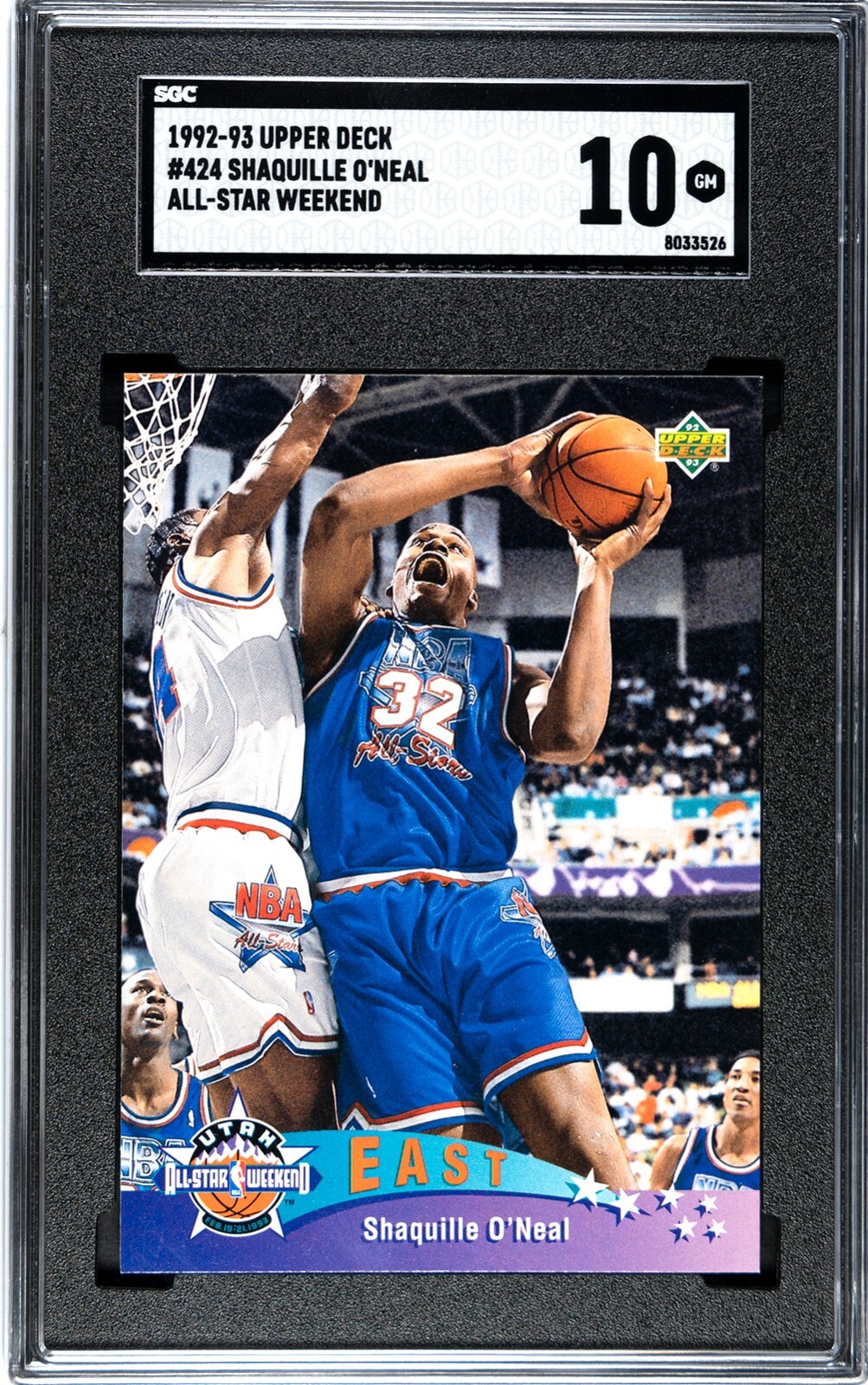 1992-93 Upper Deck #424 Shaquille O'Neal All-Star Weekend SGC 10 GEM MINT RC