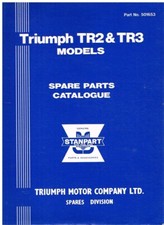TRIUMPH TR2 TR3 TR3A ( 1953 - 1958 ) FACTORY SPARE PARTS CATALOGUE