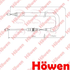 Fits Renault Scenic 1999-2003 Hand Brake Cable Rear Left Howen 7700438266