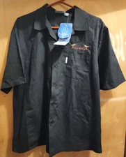 Chef Works Men's Large Cool Black Vent Cook Shirt [P.F. Chang's China Bistro]NWT