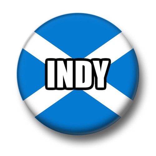 indy 1 inch / 25mm pin button badge scottish independence indy2