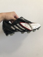 Adidas Predator Powerswerve Football Soccer Cleats Boots White Leather US8 1/2