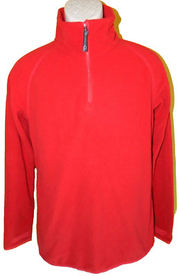Women's Elkline Activeline Halblang 1/4 Zip Fleece Pullover Size 42 Red