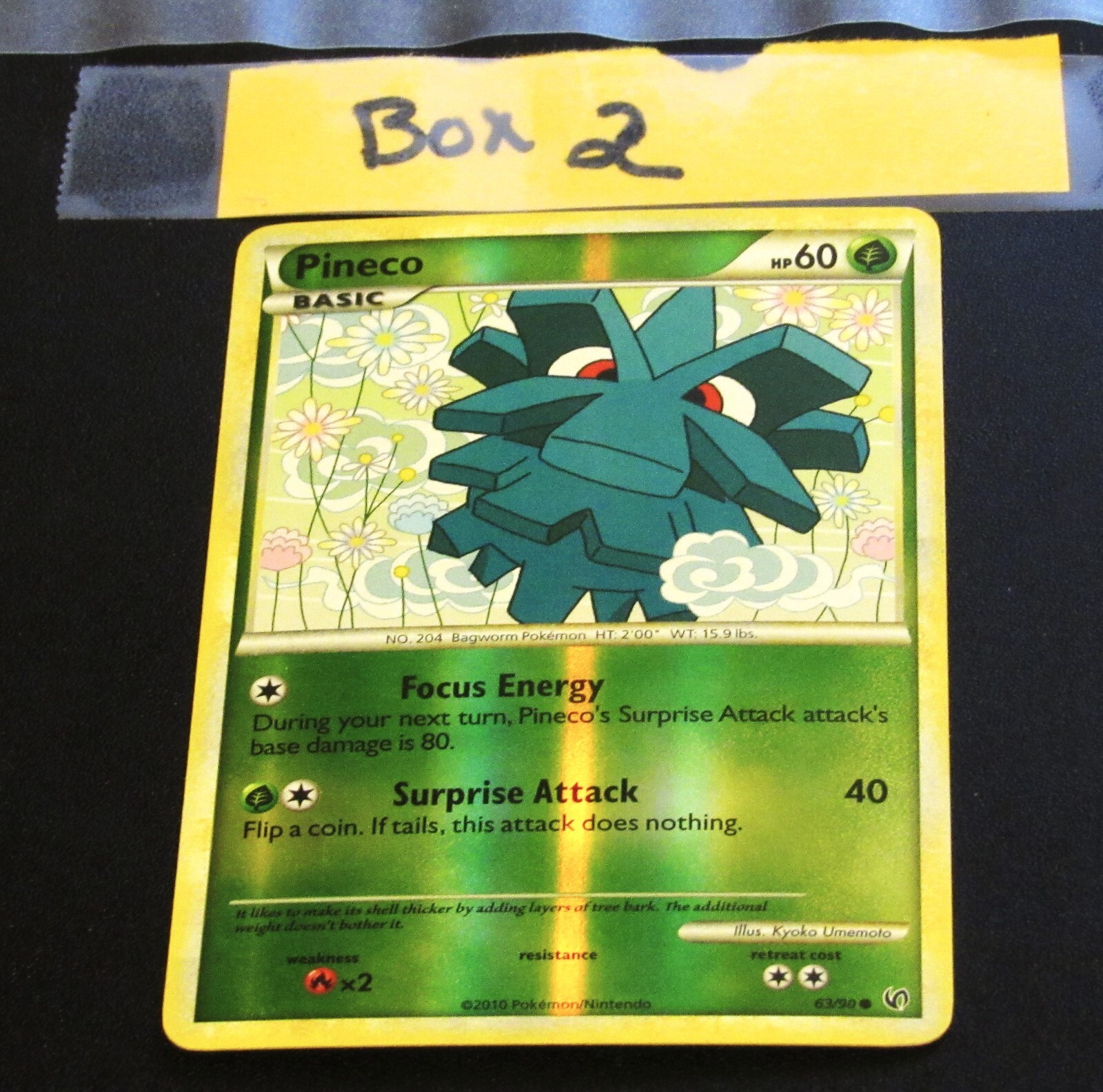 Pineco 63/90 - Reverse Holo UNDAUNTED - POKEMON CARD - NM