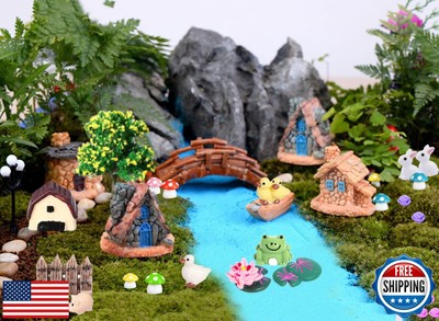 108-teiliges Feengarten-Set – Miniatur-Figuren Aus Harz Für DIY-Terrarien & Deko