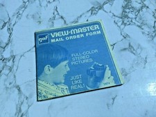 Vintage GAF View Master viewmaster Mail Order Form Original Blue toy paper