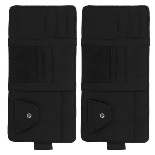 2 Pcs Car Glasses Holder Interior Visor Organizer Accessory - Picture 12 of 12