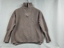 ANRABESS Womens 1/4 Zip  Mockneck Sweater Size Medium 