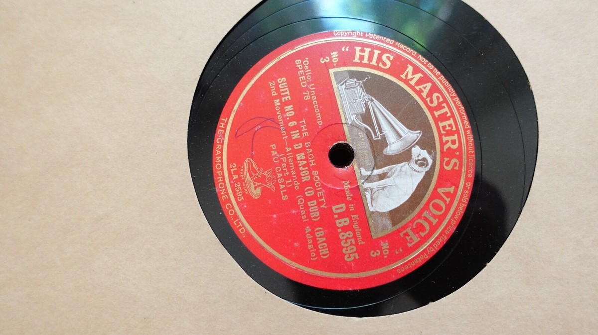 Pablo Casals Suites 1,2,3 & 6 Unaccompanied RARE 78 sets 12X Discs