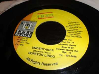 Hopeton Lindo - Undertaker 7'' Vinyl Schallplatte 8845