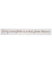 Trans Pac Glitter Every Snowflake Is A Kiss From Heaven Holiday Word Block 19"