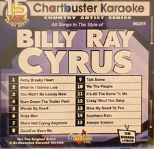 90251 BILLY RAEY CYRUS              CHARTBUSTER  KARAOKE CDG LOT VA