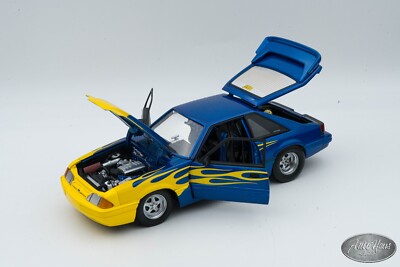 1/18 GMP 1987 Ford Mustang LX Fox Body Street Heat Blue 🤝ALSO