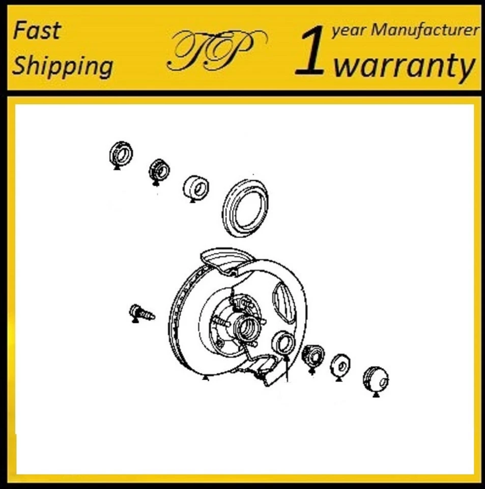 1994-1996 CHEVROLET IMPALA Front Wheel Bearing & Race & Seal Kit (2WD 4WD) - Image 2 of 4
