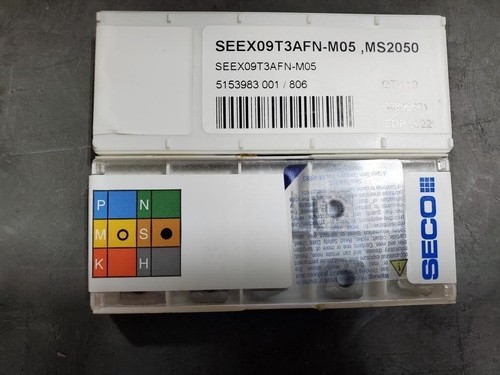 SECO SEEX 09T3AFN-M05 MS2050 SECO INSERTS 10PCS FACTORY BOX EDP 90221