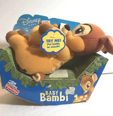 Fisher Price Disney Preschool Baby Bambi Disney Working 2002 Hard To Find